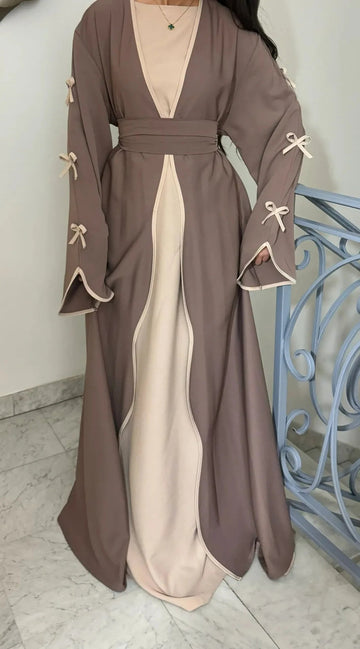 Women’s Bow Sleeve Kimono Abaya MALAYEL