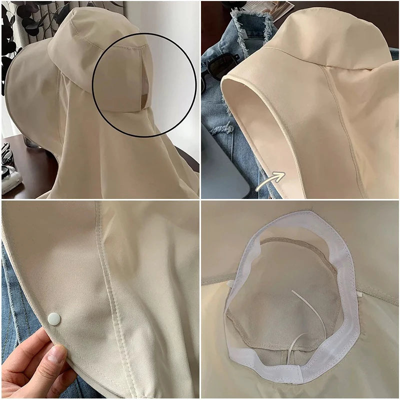 Women’s Full Face Sun Protection Hat – Outdoor Summer Sunshade & Neck Cover MALAYEL