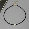Colorful Shell Heart Choker Necklace MALAYEL