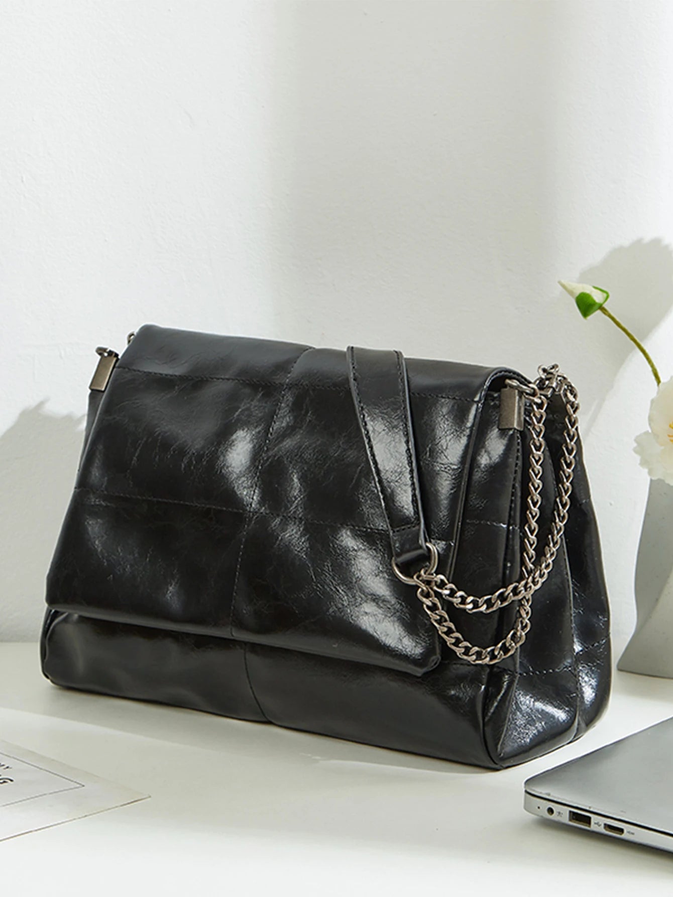 Large Capacity Women's Chain Tote Bag, High-End and Fashionable MALAYEL