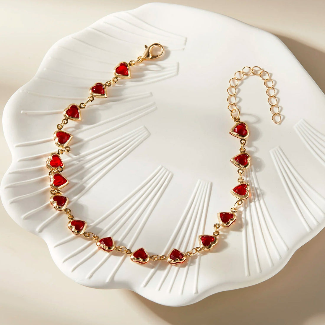 Heart Crystal Anklet for Women HayaWears