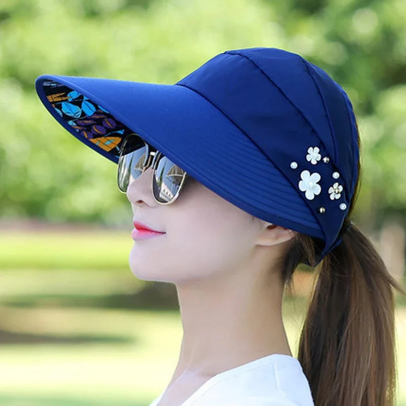 Summer Outdoor Sun Hat for Women – Foldable UV Protection Cap MALAYEL