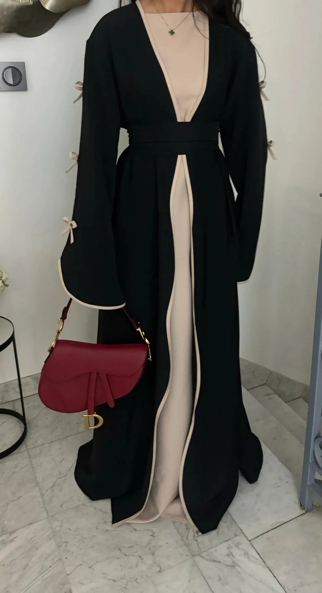 Women’s Bow Sleeve Kimono Abaya MALAYEL