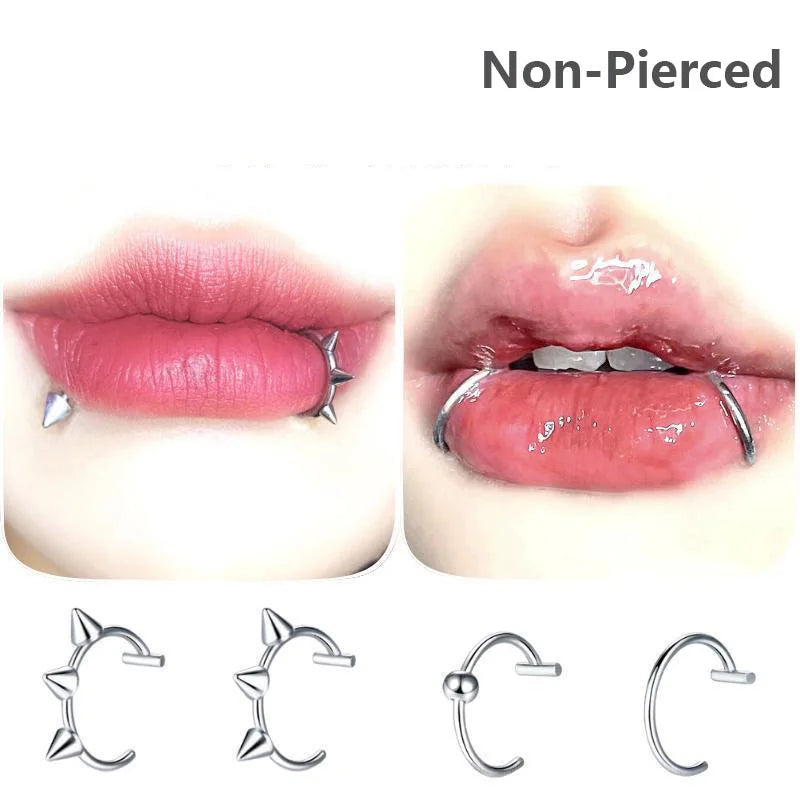 Fake Stainless Steel Nose Ring Hoop MALAYEL