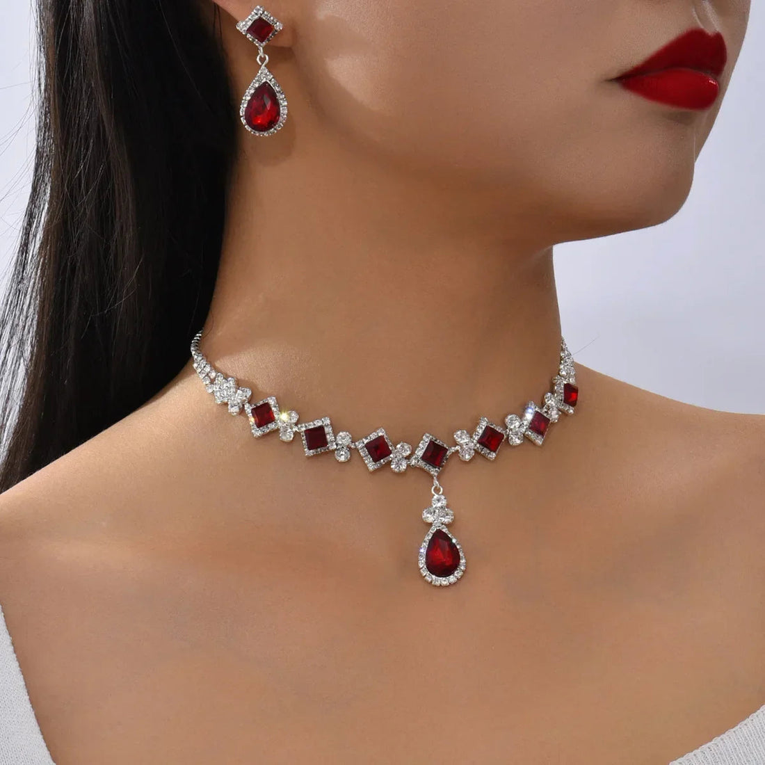 Geometric Claw Chain Jewelry Set MALAYEL