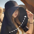 Women’s Full Face Sun Protection Hat – Outdoor Summer Sunshade & Neck Cover MALAYEL