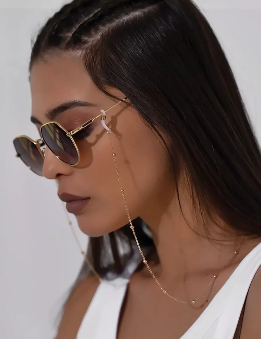 Minimalist Gold Glasses Chain – Unisex, Anti-Slip Eyewear Strap MALAYEL