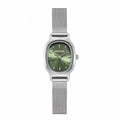 Elegant Oval Green Dial Stainless Steel Ladies Watch – Luxury Quartz Gift MALAYEL