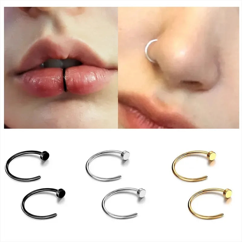 Stainless Steel Fake Nose Rings MALAYEL