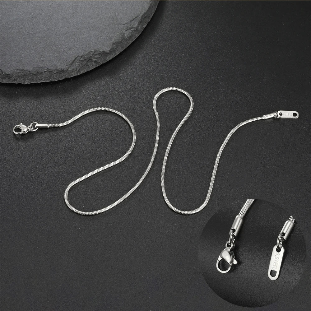 Round Snake Chain Necklace MALAYEL