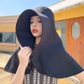 Women’s Full Face Sun Protection Hat – Outdoor Summer Sunshade & Neck Cover MALAYEL