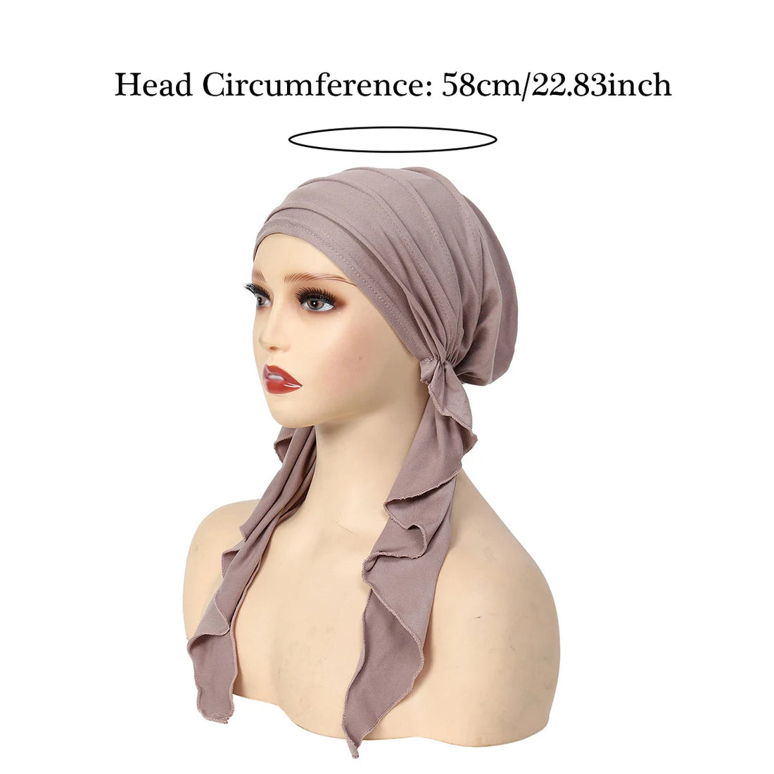 Stylish Solid Color Crinkle Hijab for Women MALAYEL