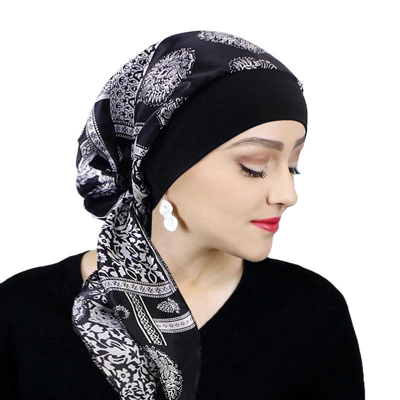 Elastic Pre-tied Hijab Turban for Women MALAYEL