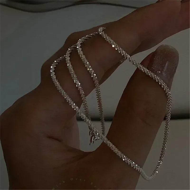 Popular Clavicle Chain Necklace in english MALAYEL