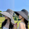 Women’s Full Face Sun Protection Hat – Outdoor Summer Sunshade & Neck Cover MALAYEL
